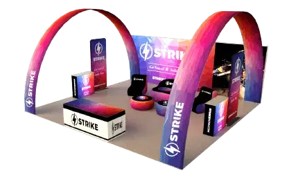 Strike Discount Trade Show Booth 20×20 Package H